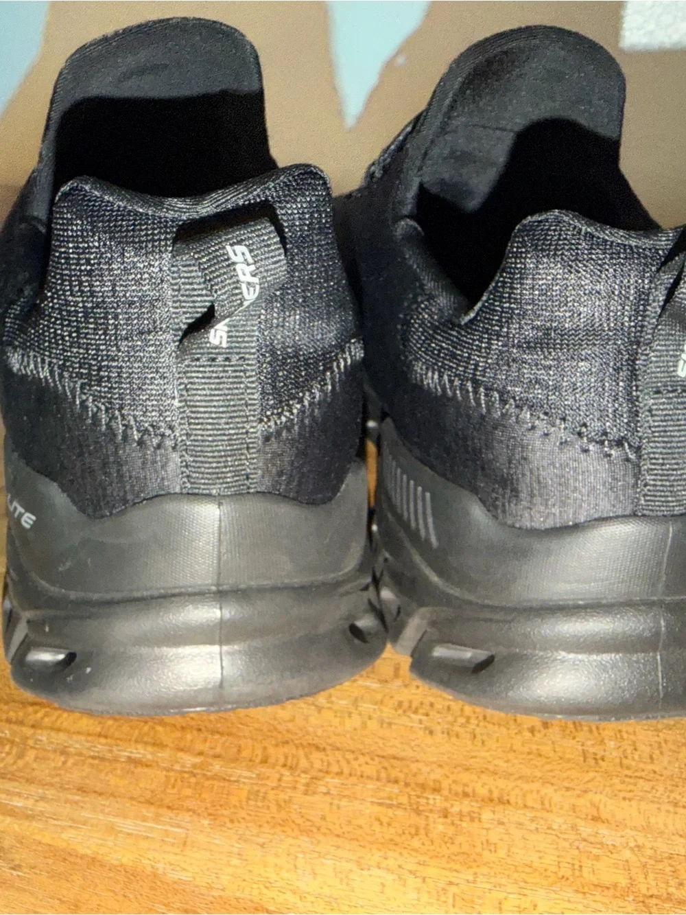 Skechers Men's Charcoal Black Slip-On Athletic Sneakers